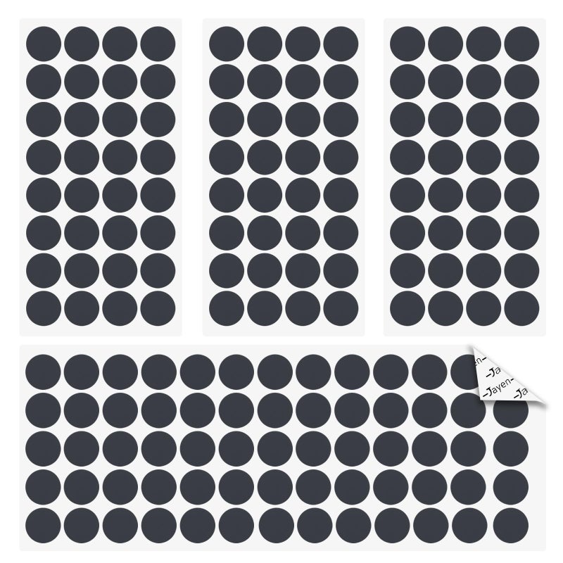 Jayen 160 Pcs Non Slip Self-Adhesive Silicone Cuttable Furniture Pads, Anti-Sliding Anti-Scratch Rubber Floor Protectors for Any Furniture and Appliances - Black (Matte) - Image 1